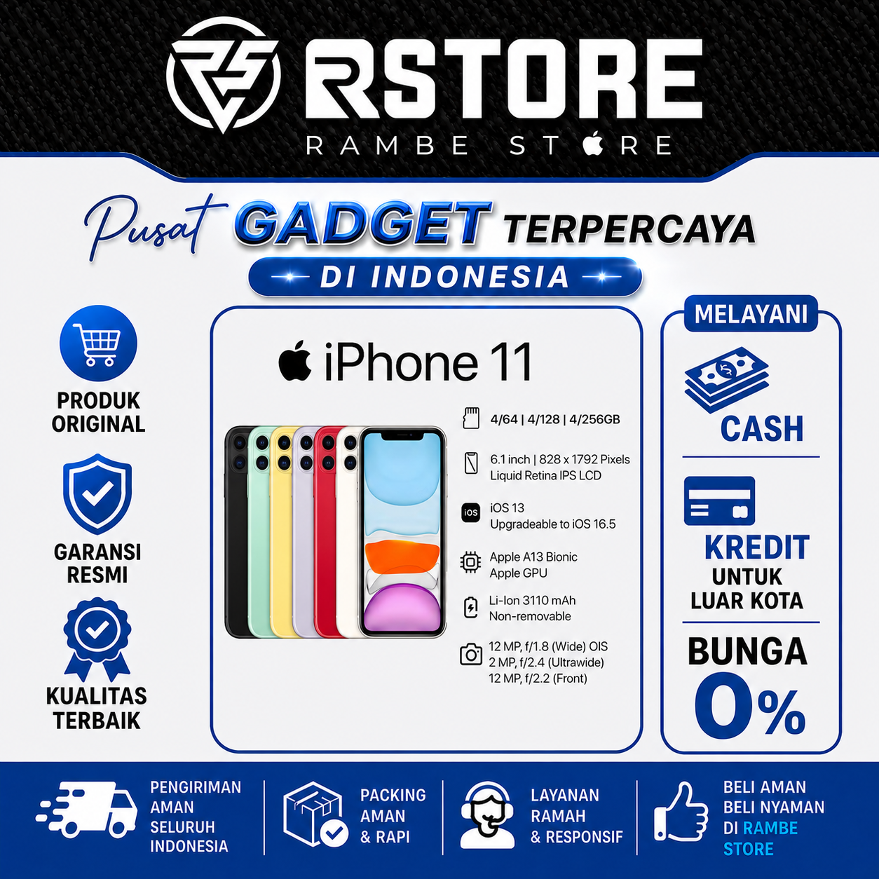 iPhone 11 GARANSI RESMI INDONESIA 